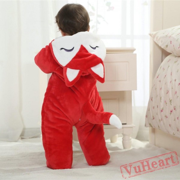 Red Fox Kigurumi Onesies Winter Pajamas for Baby