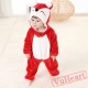 Red Fox Cartoon Kigurumi Onesies Pajamas Toddler Pajamas for Baby