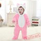 Pink Cat Kitty Kigurumi Onesies Pajamas Costumes Cartoon Pajamas for Baby