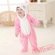 Pink Cat Kitty Kigurumi Onesies Pajamas Costumes for Baby