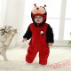 Red Ladybird Kigurumi Onesies Pajamas Costumes Winter Pajamas for Baby