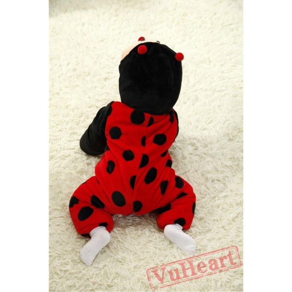 Red Ladybird Kigurumi Onesies Pajamas Costumes Winter Pajamas for Baby