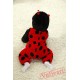 Red Ladybird Kigurumi Onesies Pajamas Costumes Winter Pajamas for Baby