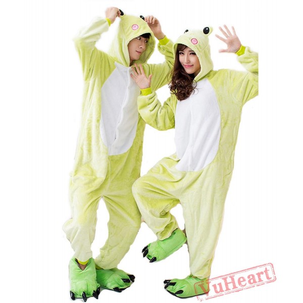 Green Frog Kigurumi Onesies Pajamas Costumes for Women & Men