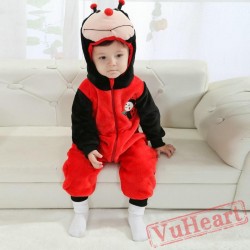 Red Ladybird Kigurumi Onesies Pajamas Costumes Spring Pajamas for Baby