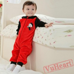 Red Ladybird Kigurumi Onesies Pajamas Costumes Spring Pajamas for Baby