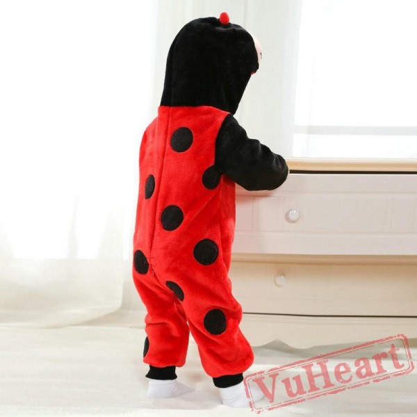 Red Ladybird Kigurumi Onesies Pajamas Costumes Spring Pajamas for Baby