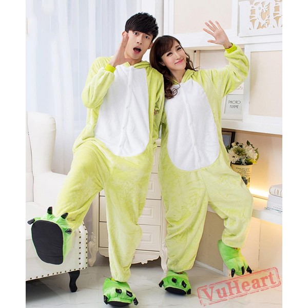 Green Frog Couple Onesies / Pajamas / Costumes