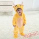 Taurus Yellow Cow Zodiac Kigurumi Onesies Pajamas Costumes Toddler Pajamas for Baby