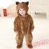 Brown Cat Kigurumi Onesies Pajamas Costumes Spring Pajamas for Baby