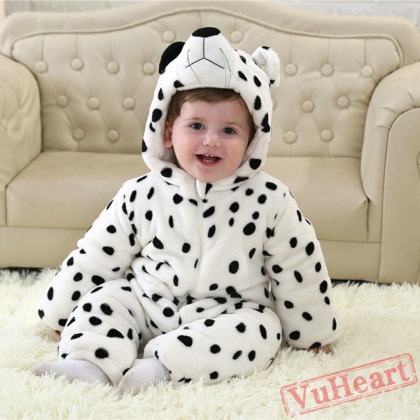 Spotty Dog Dalmatian Kigurumi Onesies Pajamas Costumes Toddler Onesies for Baby