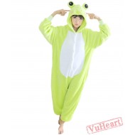 Green Frog Kigurumi Onesies Pajamas Costumes for Women & Men