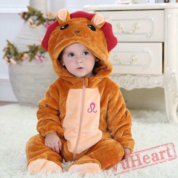 Leo Zodiac Kigurumi Onesies Pajamas Costumes Toddler Pajamas for Baby