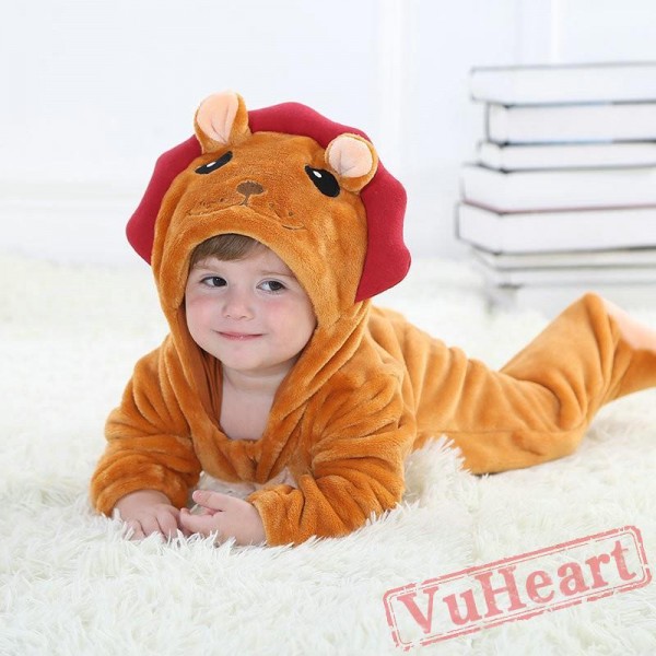 Leo Zodiac Kigurumi Onesies Pajamas Costumes Toddler Pajamas for Baby