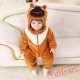 Bramble Khaki Bear Kigurumi Onesies Pajamas Costumes Toddler Pajamas for Baby