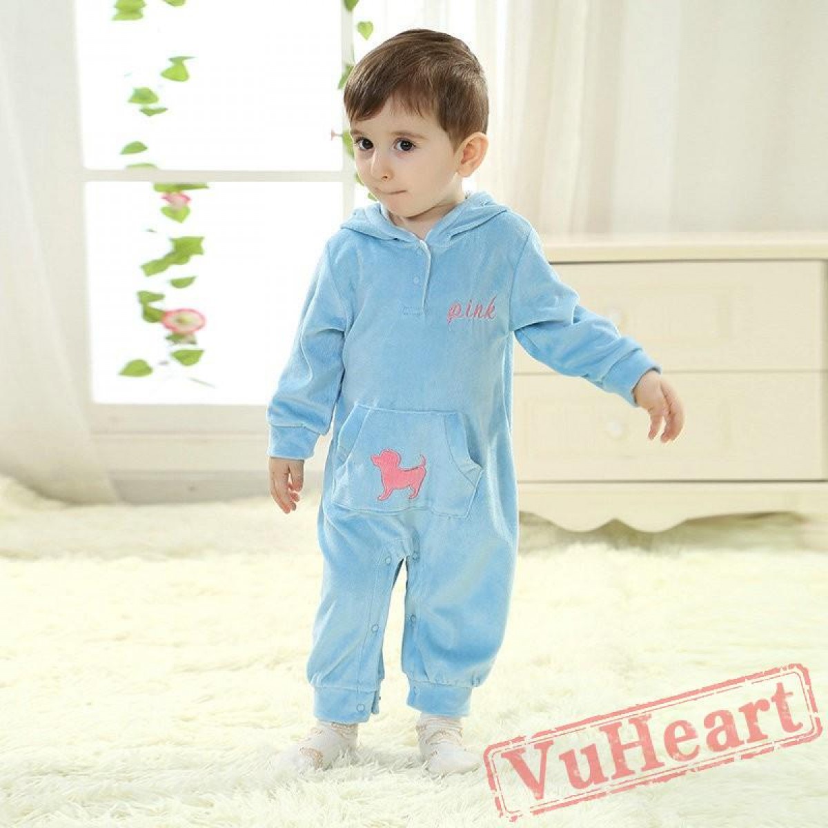 Baby Blue Kigurumi Onesies Pajamas Costumes Toddler Pajamas