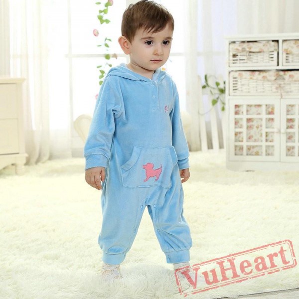 Blue Kigurumi Onesies Pajamas Costumes Toddler Pajamas for Baby