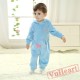 Blue Kigurumi Onesies Pajamas Costumes Toddler Pajamas for Baby