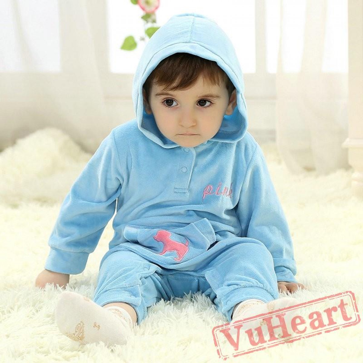 Baby Blue Kigurumi Onesies Pajamas Costumes Toddler Pajamas