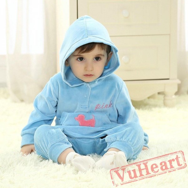 Blue Kigurumi Onesies Pajamas Costumes Toddler Pajamas for Baby