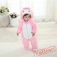 Bunny Rabbit Carrot Cartoon Kigurumi Onesies Pajamas Costumes Winter for Baby