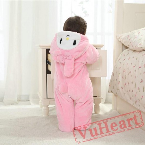 Bunny Rabbit Carrot Cartoon Kigurumi Onesies Pajamas Costumes Winter for Baby