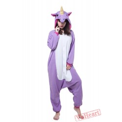 Purple Unicorn Kigurumi Onesies Pajamas Costumes for Women & Men