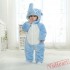 Blue Elephant Kigurumi Onesies Pajamas Costumes Winter Pajamas for Baby