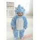 Blue Elephant Kigurumi Onesies Pajamas Costumes Winter Pajamas for Baby