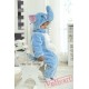 Blue Elephant Kigurumi Onesies Pajamas Costumes Winter Pajamas for Baby