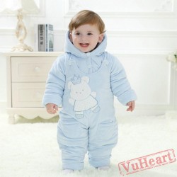 Blue Bear Kigurumi Onesies Pajamas Costumes Toddler Pajamas for Baby