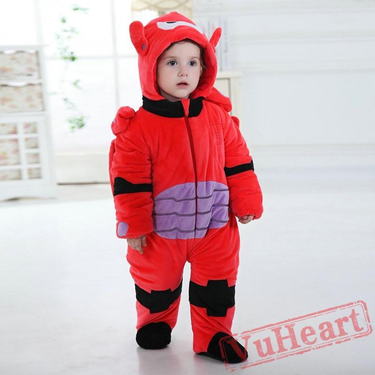Baby Big Hero Baymax Robot Kigurumi Onesies Pajamas Costumes Toddler