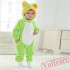 Green Frog Kigurumi Onesies Spring Costumes Cute Flannel Pajama for Baby