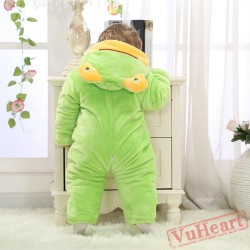 Green Frog Kigurumi Onesies Pajamas Costumes Winter Pajamas for Baby