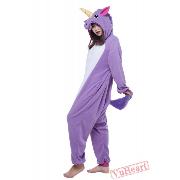 Purple Unicorn Kigurumi Onesies Pajamas Costumes for Women & Men