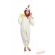 White Cock Kigurumi Onesies Pajamas Costumes for Women & Men