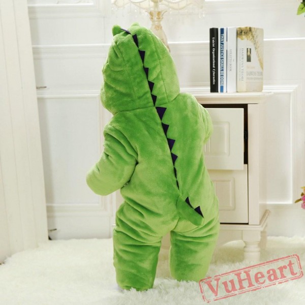 Green Dinosaur Kigurumi Onesies Pajamas Costumes Toddler Pajamas for Baby
