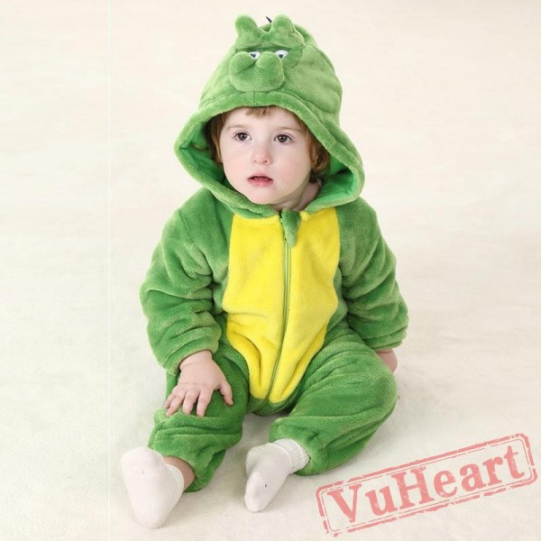 Green Dinosaur Kigurumi Onesies Pajamas Costumes Toddler Pajamas for Baby