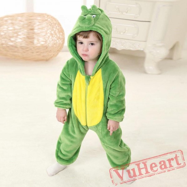 Green Dinosaur Kigurumi Onesies Pajamas Costumes Toddler Pajamas for Baby