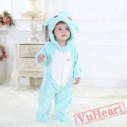 Aquarius Blue Zodiac Kigurumi Onesies Pajamas Costumes Toddler Pajamas for Baby