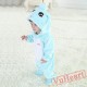 Aquarius Blue Zodiac Kigurumi Onesies Pajamas Costumes Toddler Pajamas for Baby