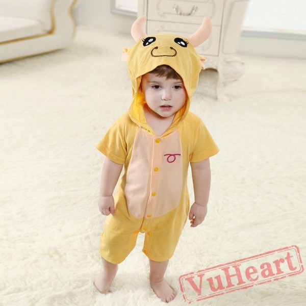 Taurus Bull Zodiac Kigurumi Onesies Pajamas Costumes for Baby