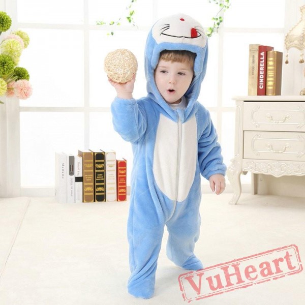 Doraemon Cartoon Kigurumi Onesies Pajamas Costumes Spring for Baby