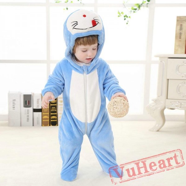 Doraemon Cartoon Kigurumi Onesies Pajamas Costumes Spring for Baby