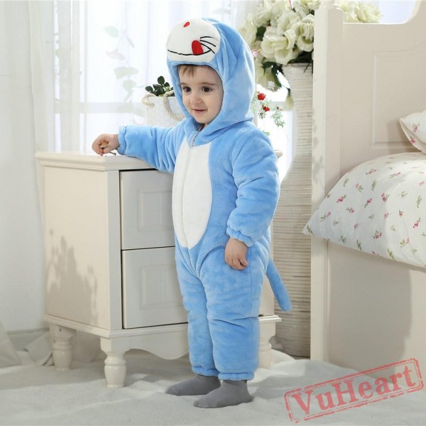 Doraemon Cartoon Kigurumi Onesies Pajamas Costumes for Baby