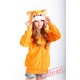 Squirrel Long Sleeve Cartoon Kigurumi Fleece Hoodie Coat Jacket