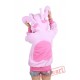 Pink Stitch Long Sleeve Cartoon Kigurumi Cotton Hoodie Coat Jacket