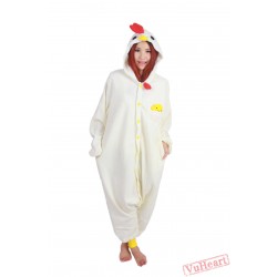 White Cock Kigurumi Onesies Pajamas Costumes for Women & Men