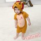 Brown Lion Kigurumi Onesies Pajamas Costumes Summer Pajamas for Baby