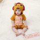 Brown Lion Kigurumi Onesies Pajamas Costumes Summer Pajamas for Baby